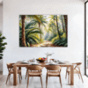 Sunlit Palm Grove Dining Room Demo