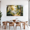 Sunlit Palm Grove Dining Room Demo