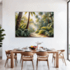 Sunlit Palm Grove Dining Room Demo