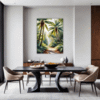 Sunlit Palm Grove Dining Room Demo
