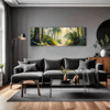 Sunlit Palm Grove Living Room Demo