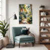 Sunlit Palm Grove Living Room Demo