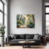 Sunlit Palm Grove Living Room Demo