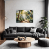 Sunlit Palm Grove Living Room Demo