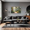 Sunlit Palm Grove Living Room Demo
