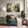 Sunlit Palm Grove Living Room Demo