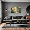Sunlit Palm Grove Living Room Demo
