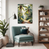 Sunlit Palm Grove Living Room Demo