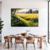 Sunlit Snowy Landscape Dining Room Demo