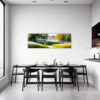 Sunlit Snowy Landscape Dining Room Demo