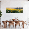Sunlit Snowy Landscape Dining Room Demo
