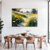 Sunlit Snowy Landscape Dining Room Demo