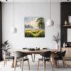 Sunlit Snowy Landscape Dining Room Demo