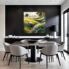 Sunlit Snowy Landscape Dining Room Demo