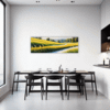 Sunlit Snowy Landscape Dining Room Demo