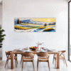 Sunlit Snowy Landscape Dining Room Demo