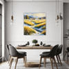 Sunlit Snowy Landscape Dining Room Demo