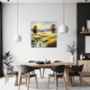 Sunlit Snowy Landscape Dining Room Demo