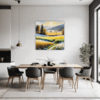 Sunlit Snowy Landscape Dining Room Demo