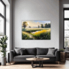 Sunlit Snowy Landscape Living Room Demo
