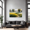 Sunlit Snowy Landscape Living Room Demo