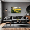 Sunlit Snowy Landscape Living Room Demo