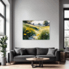 Sunlit Snowy Landscape Living Room Demo