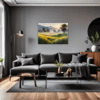 Sunlit Snowy Landscape Living Room Demo