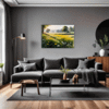 Sunlit Snowy Landscape Living Room Demo