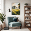 Sunlit Snowy Landscape Living Room Demo