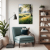 Sunlit Snowy Landscape Living Room Demo