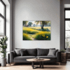 Sunlit Snowy Landscape Living Room Demo