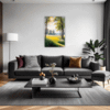 Sunlit Snowy Landscape Living Room Demo