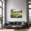 Sunlit Snowy Landscape Living Room Demo