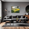 Sunlit Snowy Landscape Living Room Demo