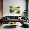 Sunlit Snowy Landscape Living Room Demo