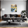 Sunlit Snowy Landscape Living Room Demo