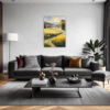 Sunlit Snowy Landscape Living Room Demo
