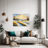 Sunlit Snowy Landscape Living Room Demo
