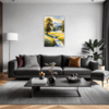 Sunlit Snowy Landscape Living Room Demo