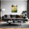 Sunlit Snowy Landscape Living Room Demo