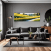 Sunlit Snowy Landscape Living Room Demo