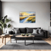 Sunlit Snowy Landscape Living Room Demo