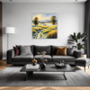 Sunlit Snowy Landscape Living Room Demo