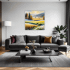 Sunlit Snowy Landscape Living Room Demo