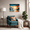 Sunset Beach Embrace Living Room Demo