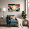 Sunset Beach Embrace Living Room Demo
