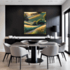 Sunset Golden Wheat Field Dining Room Demo