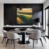 Sunset Golden Wheat Field Dining Room Demo