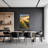 Sunset Golden Wheat Field Dining Room Demo